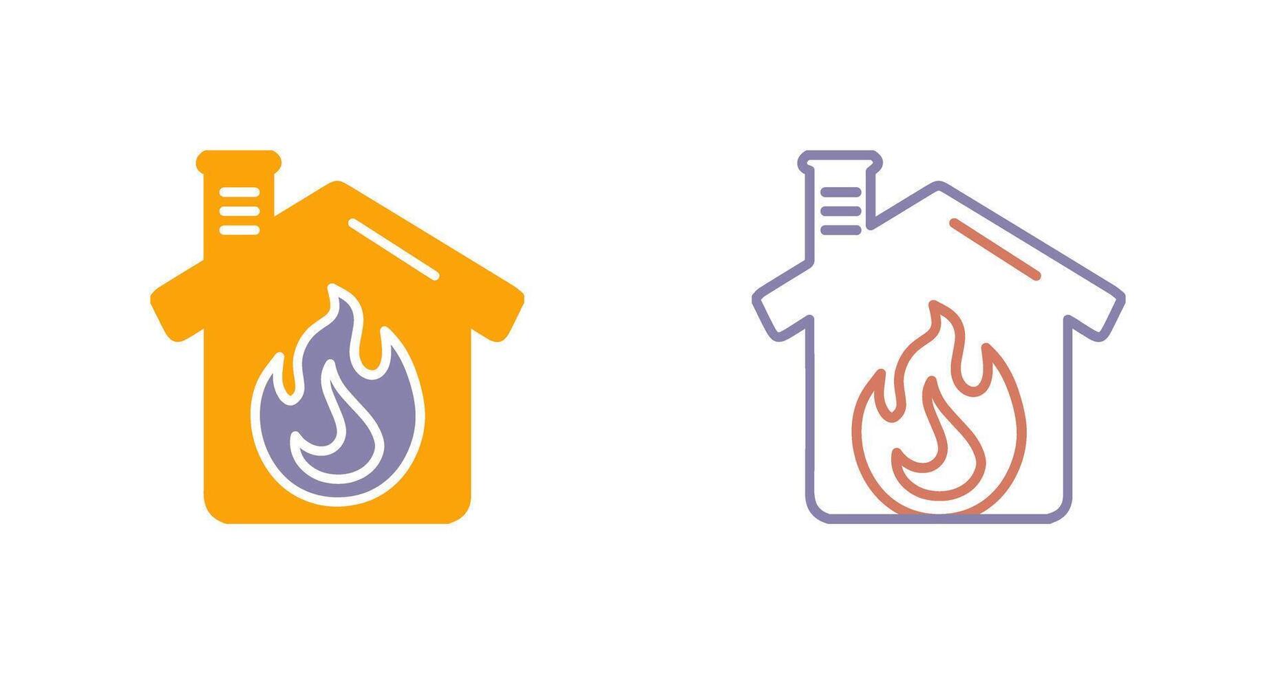 huisbrand icoon ontwerp vector