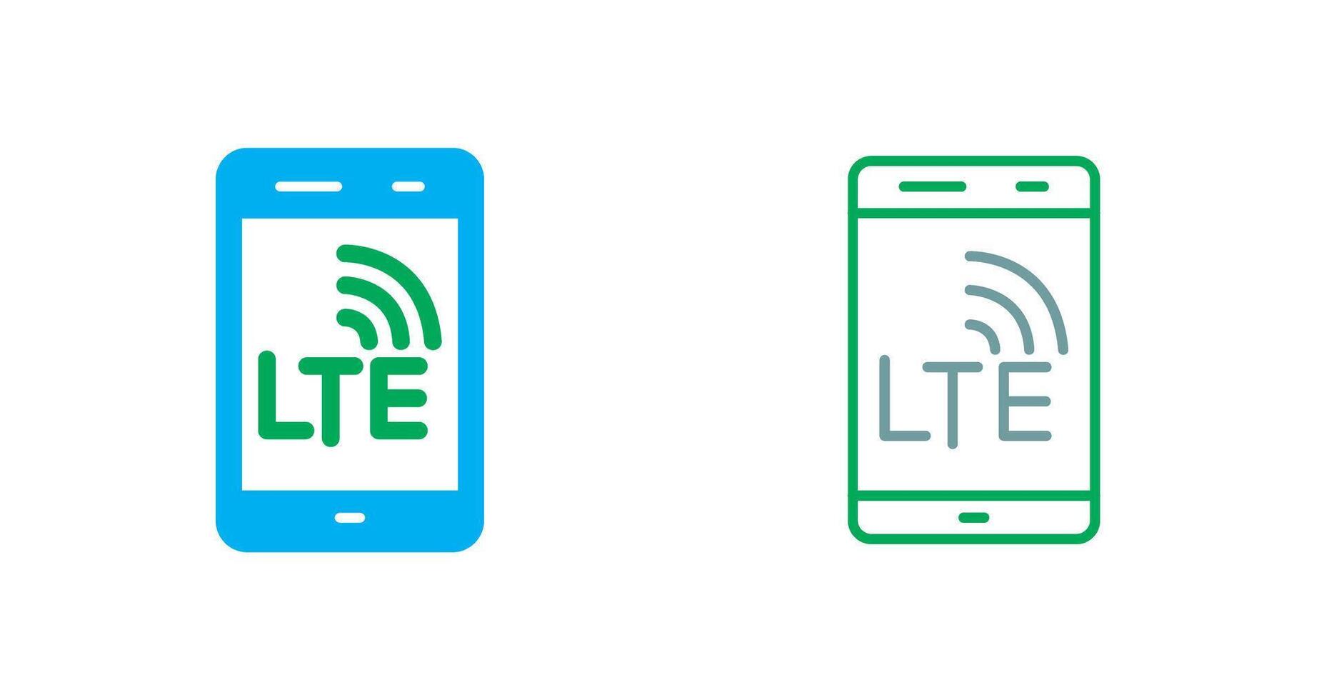 lte icoon ontwerp vector