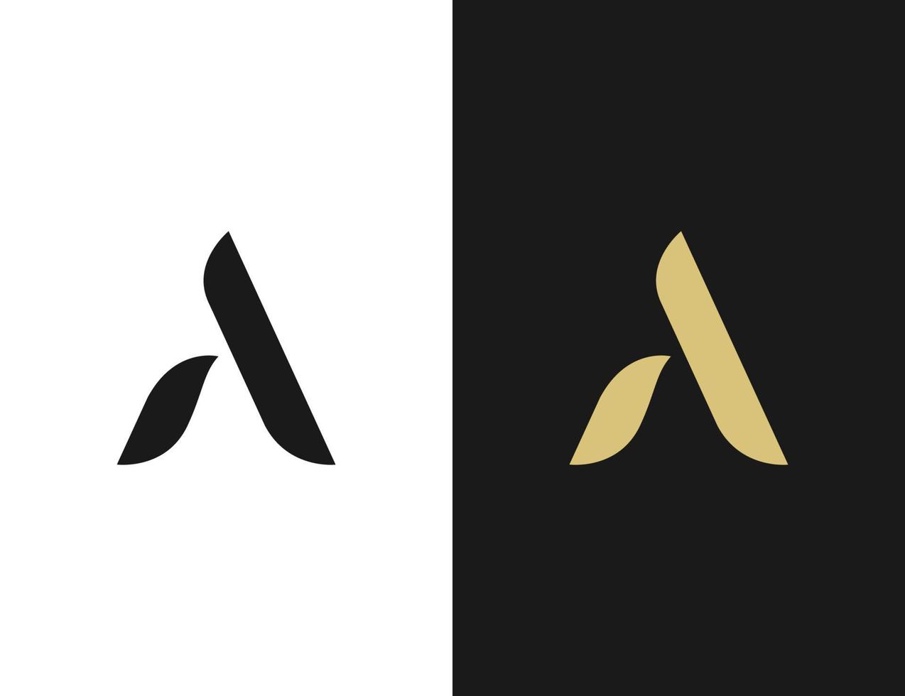 initiaal een letter logo ontwerpconcept vector