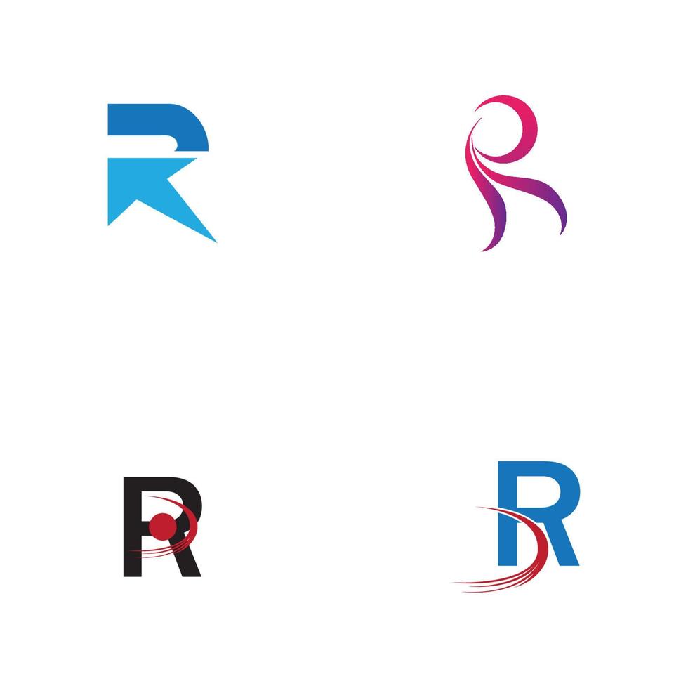 letter r logo sjabloon vector pictogram ontwerp