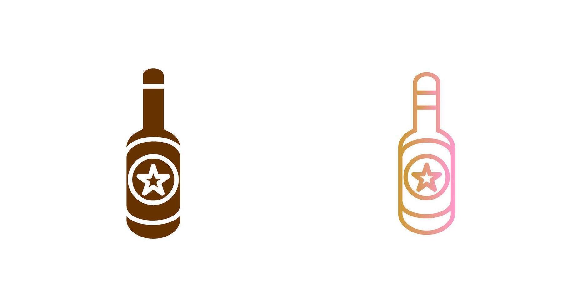 bier fles ik icoon ontwerp vector