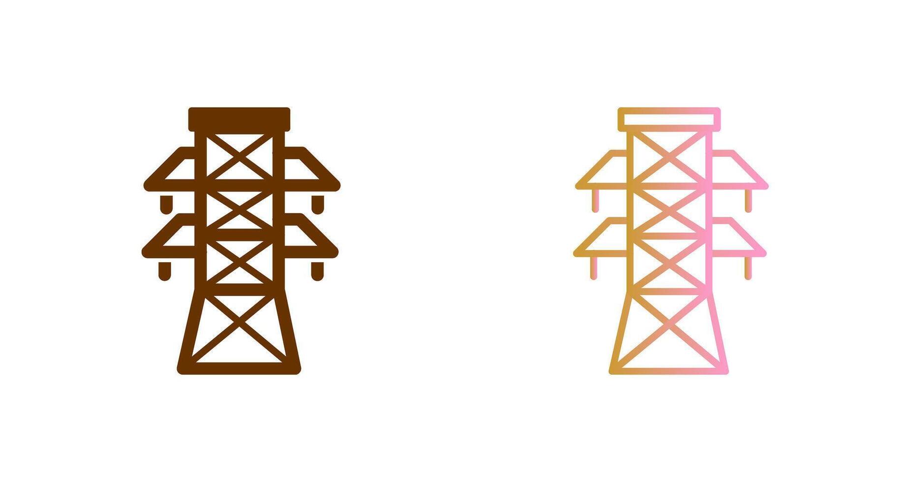 elektriciteit toren icoon ontwerp vector