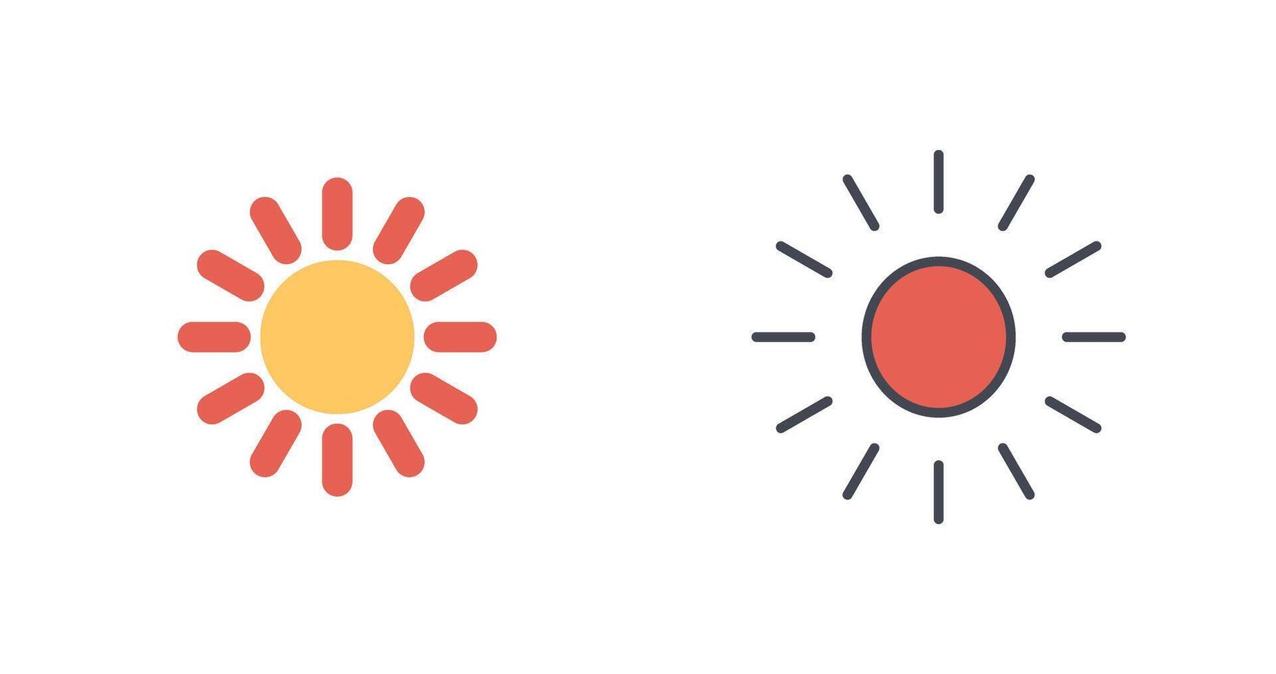 zon pictogram ontwerp vector