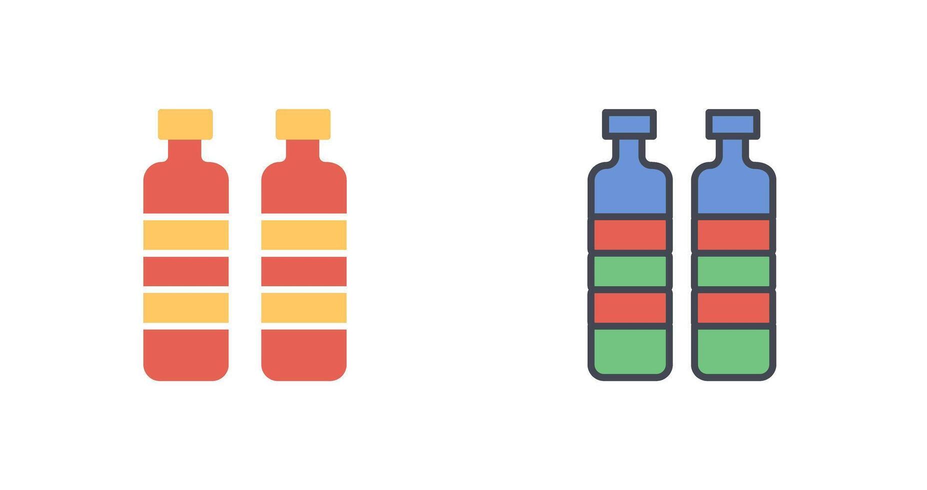 fles in water icoon ontwerp vector