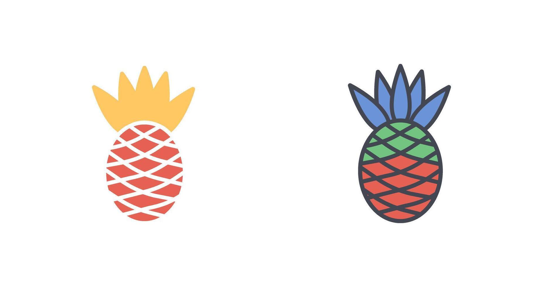 ananas pictogram ontwerp vector