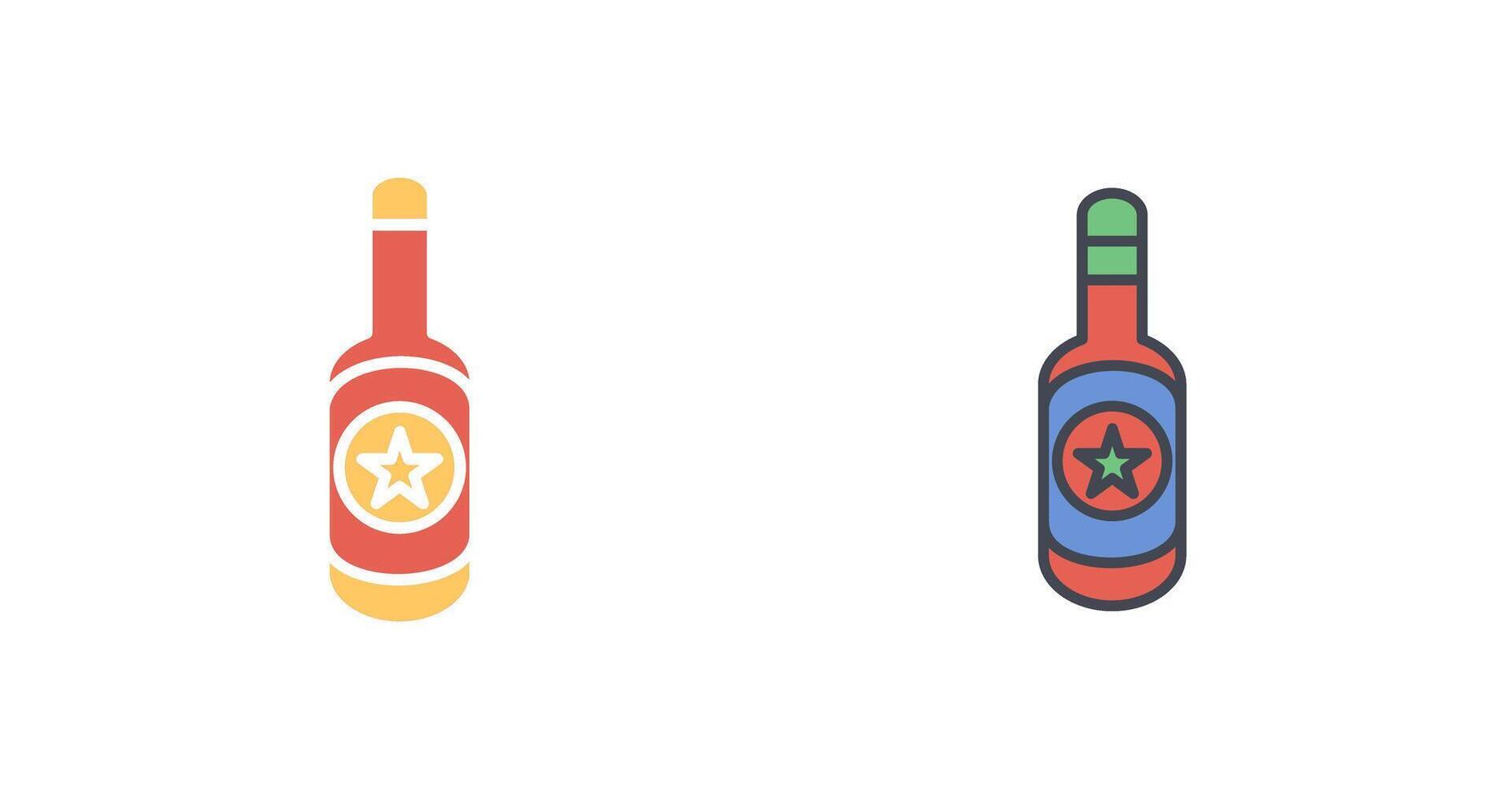 bier fles ik icoon ontwerp vector