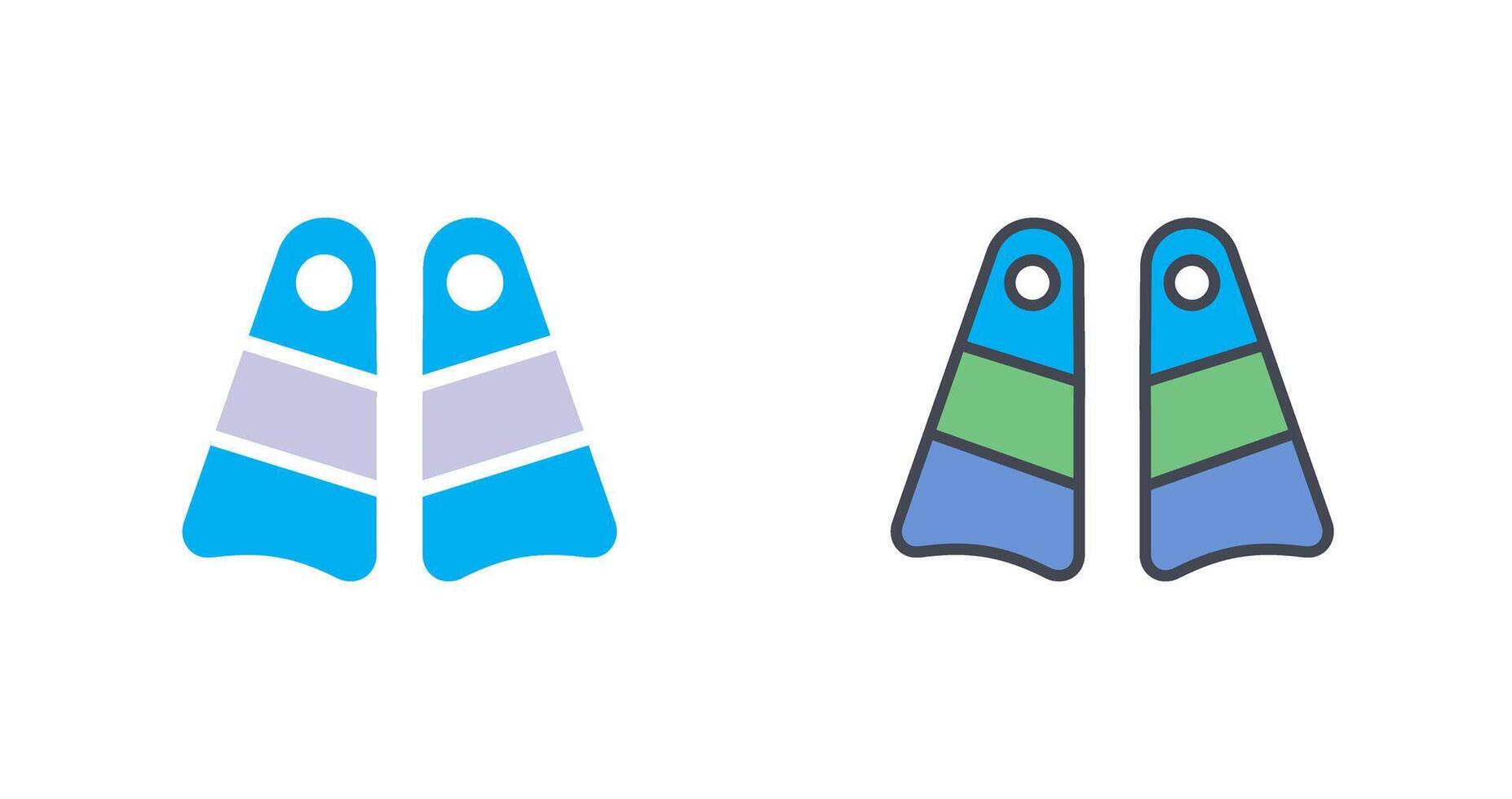 flippers icoon ontwerp vector