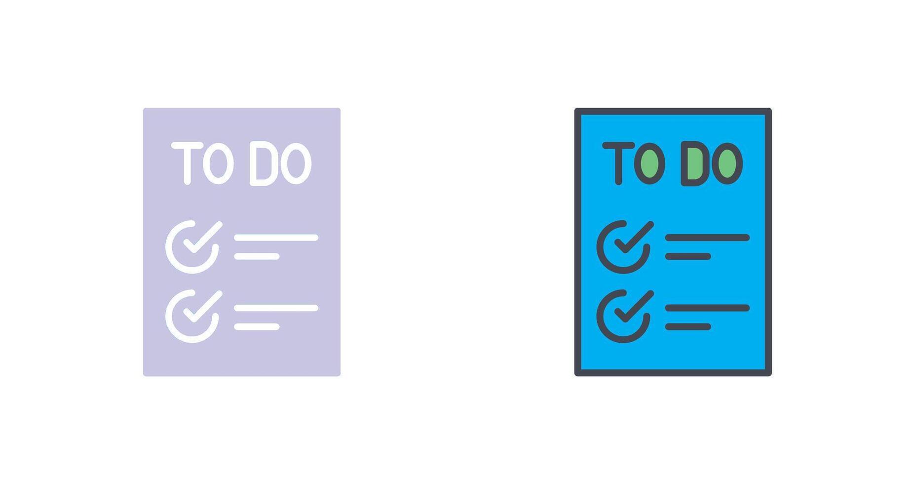 vandaag naar gedaan checklist icoon ontwerp vector