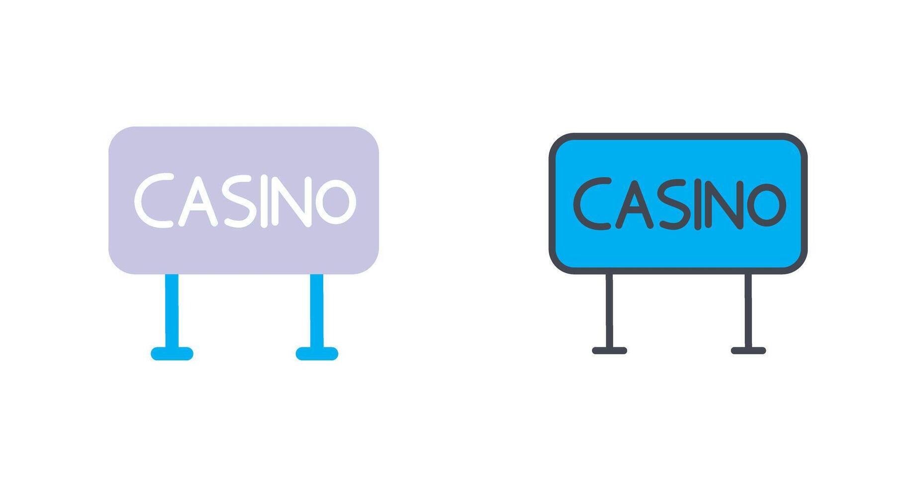 casino teken icoon ontwerp vector