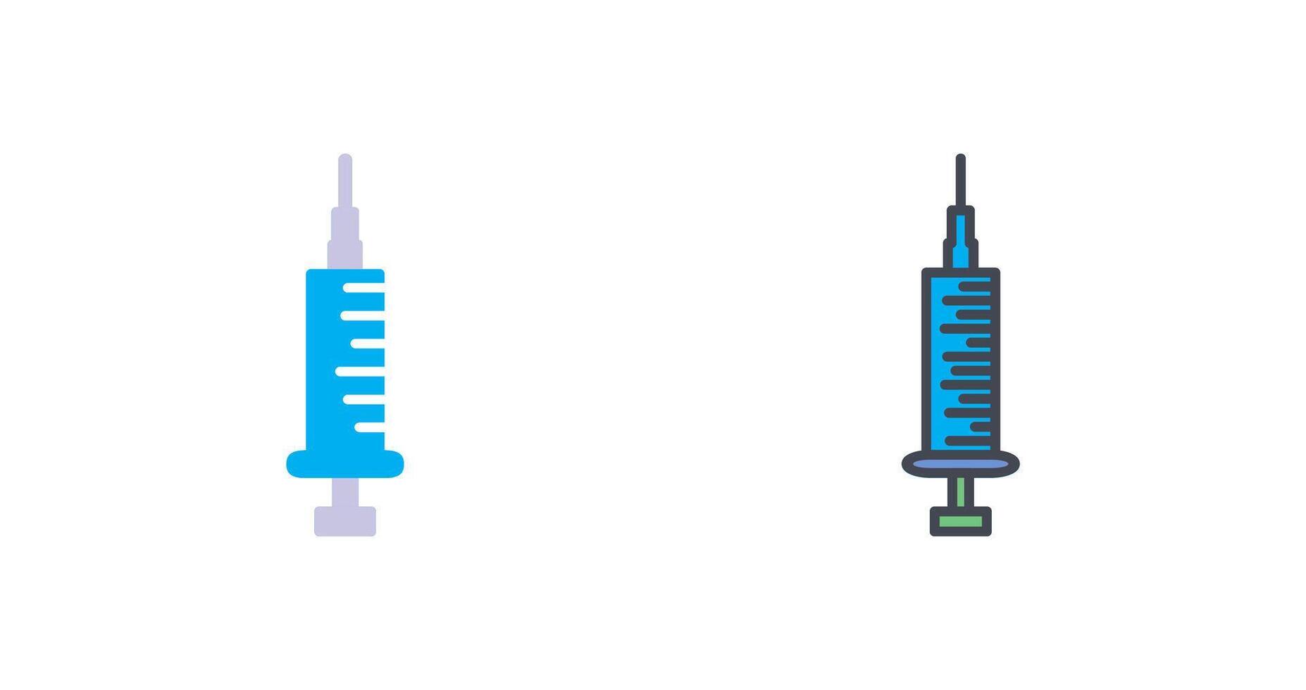 injectiespuit ik icoon ontwerp vector