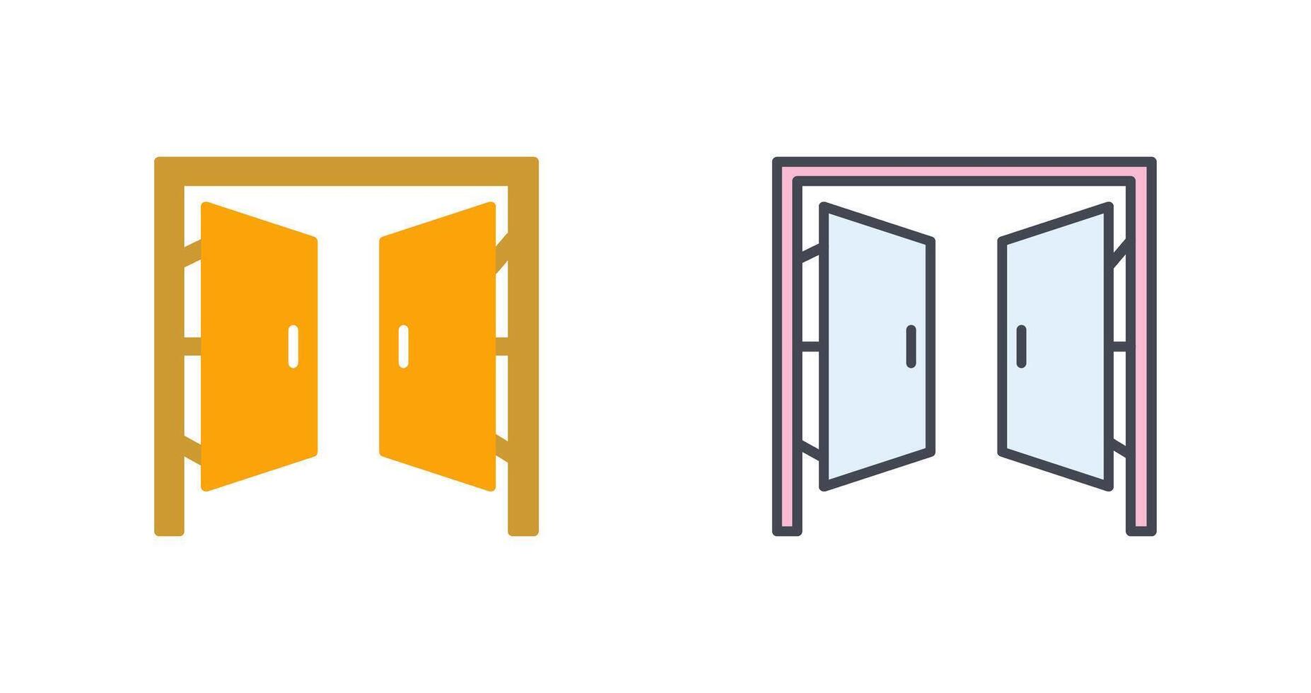 deuren icoon ontwerp vector