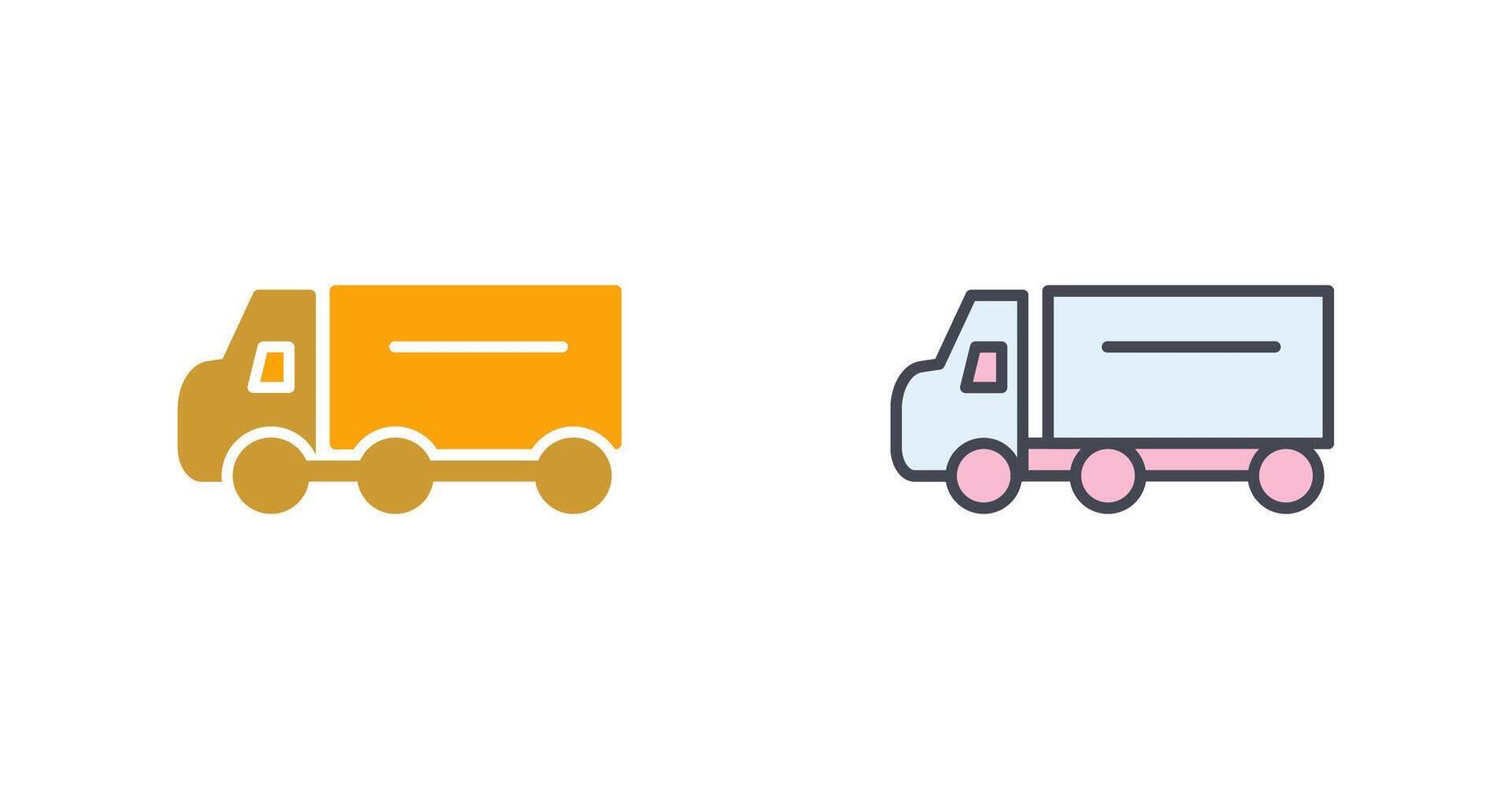 vrachtwagen pictogram ontwerp vector