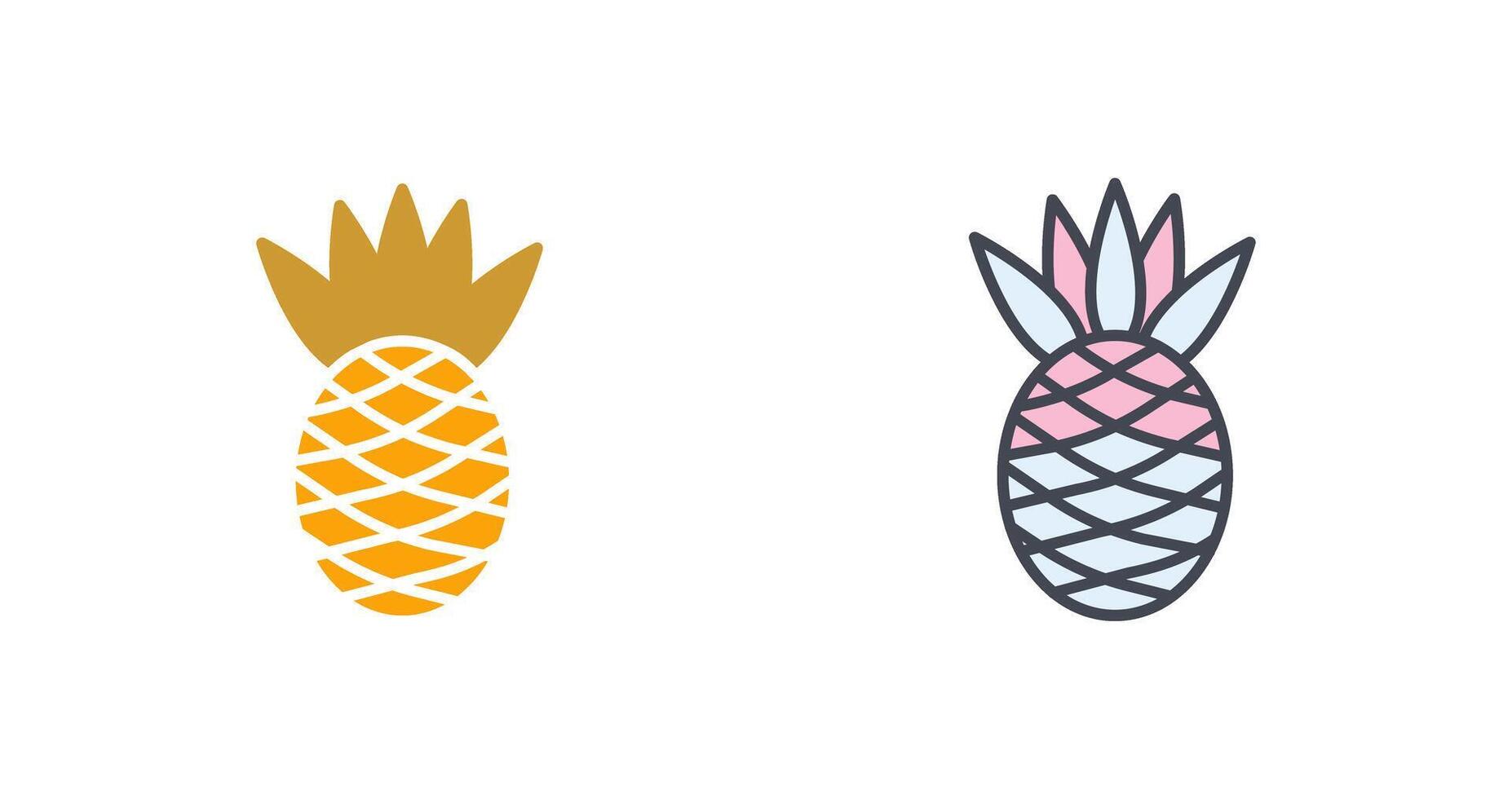 ananas pictogram ontwerp vector