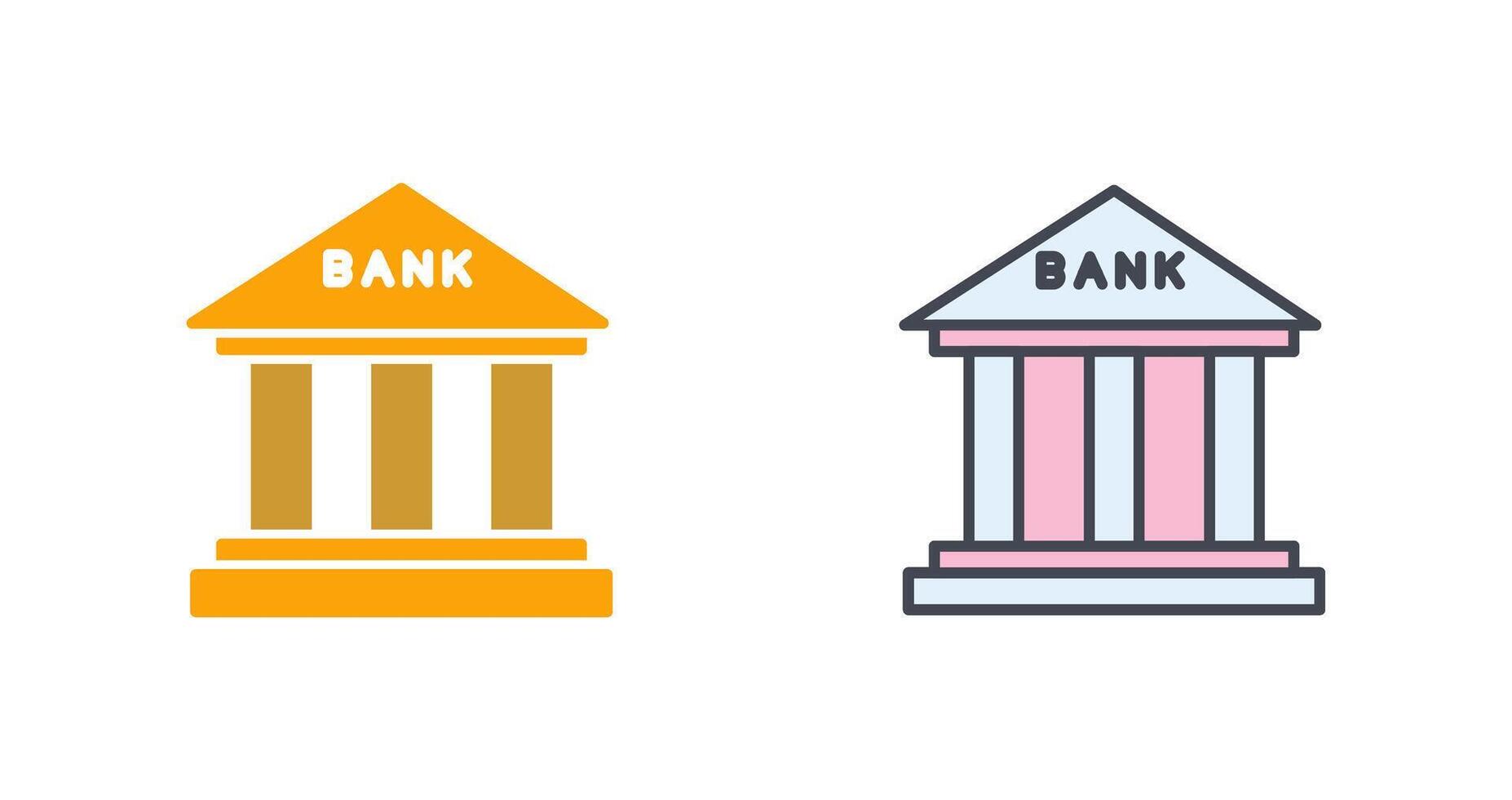 ontwerp bankpictogram vector