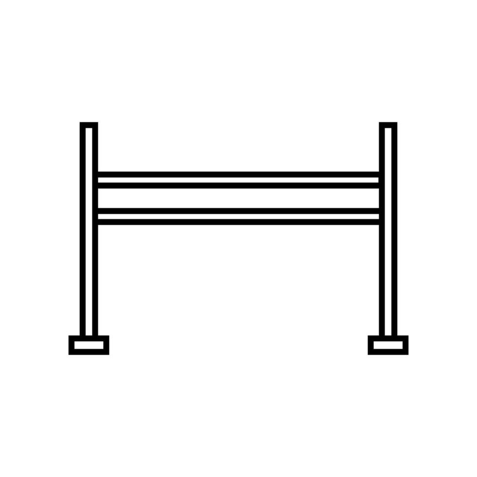 ruiter hek icoon Aan wit achtergrond vector