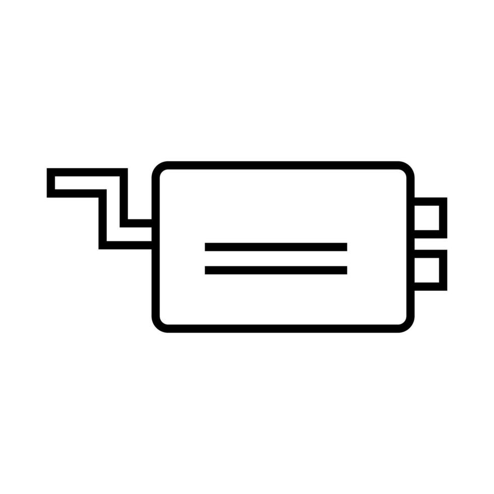 uitlaat pijp icoon Aan wit achtergrond vector