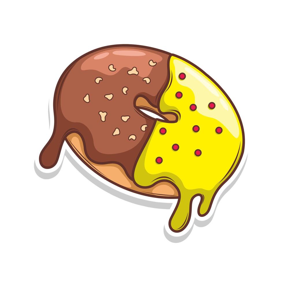 heerlijk donut ilustration vector