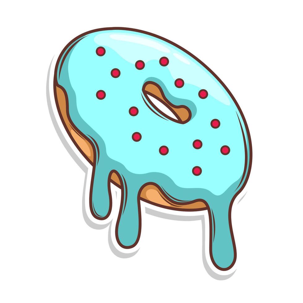 heerlijk donut ilustration vector