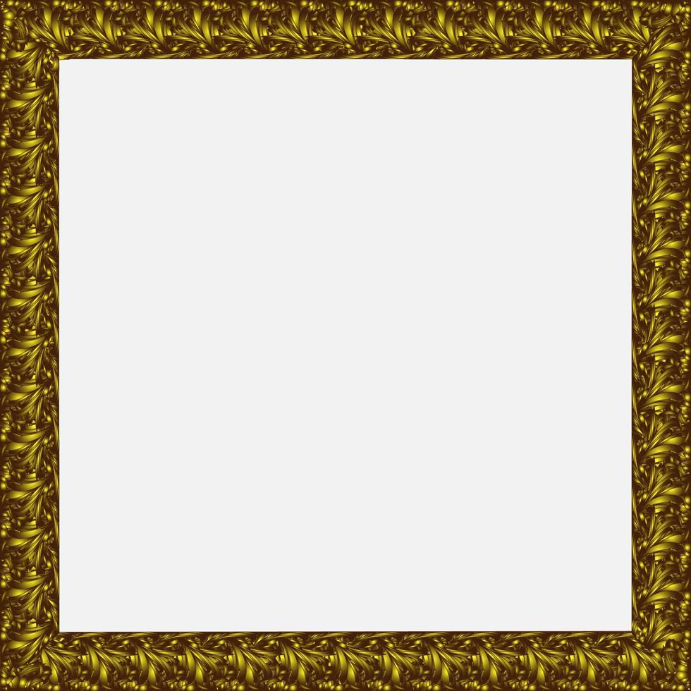 gouden frame 3D-stijl vector