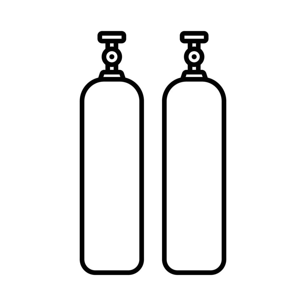 gas- cilinder icoon ontwerp sjabloon gemakkelijk en schoon vector