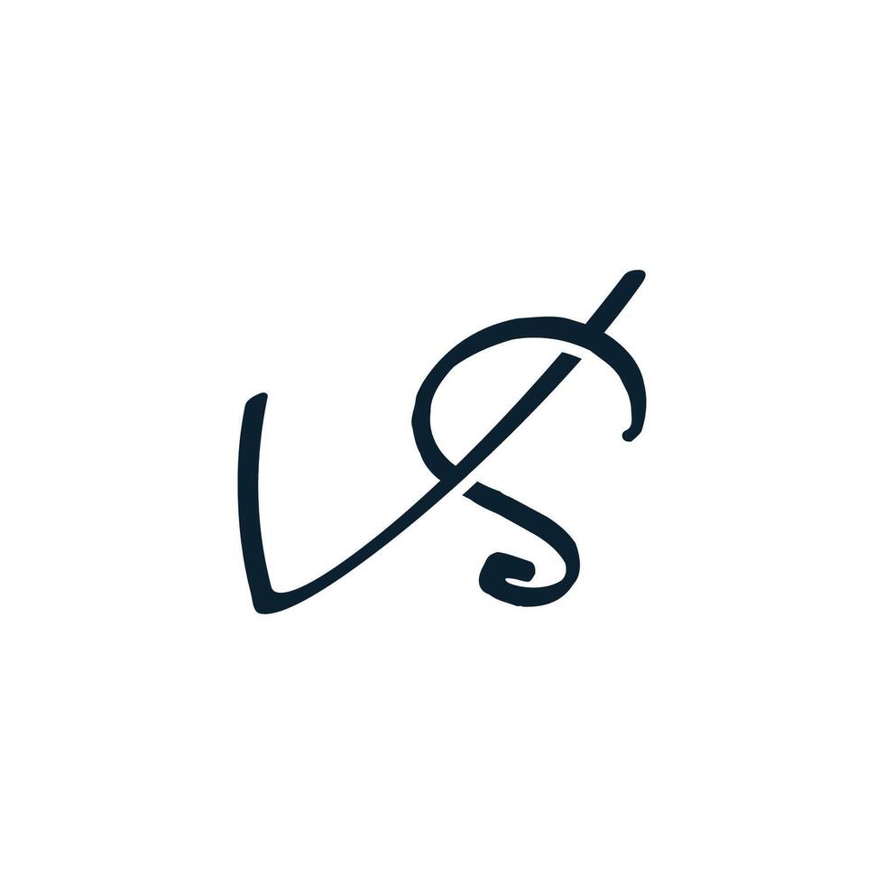 vs eerste handschrift logo vector