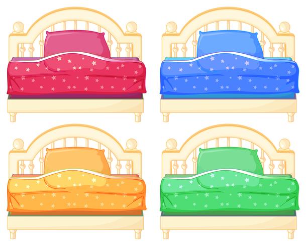 bed set vector