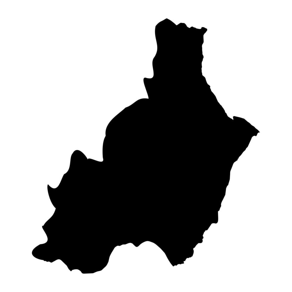 kaart van de provincie van een almeria, administratief divisie van Spanje. illustratie. vector