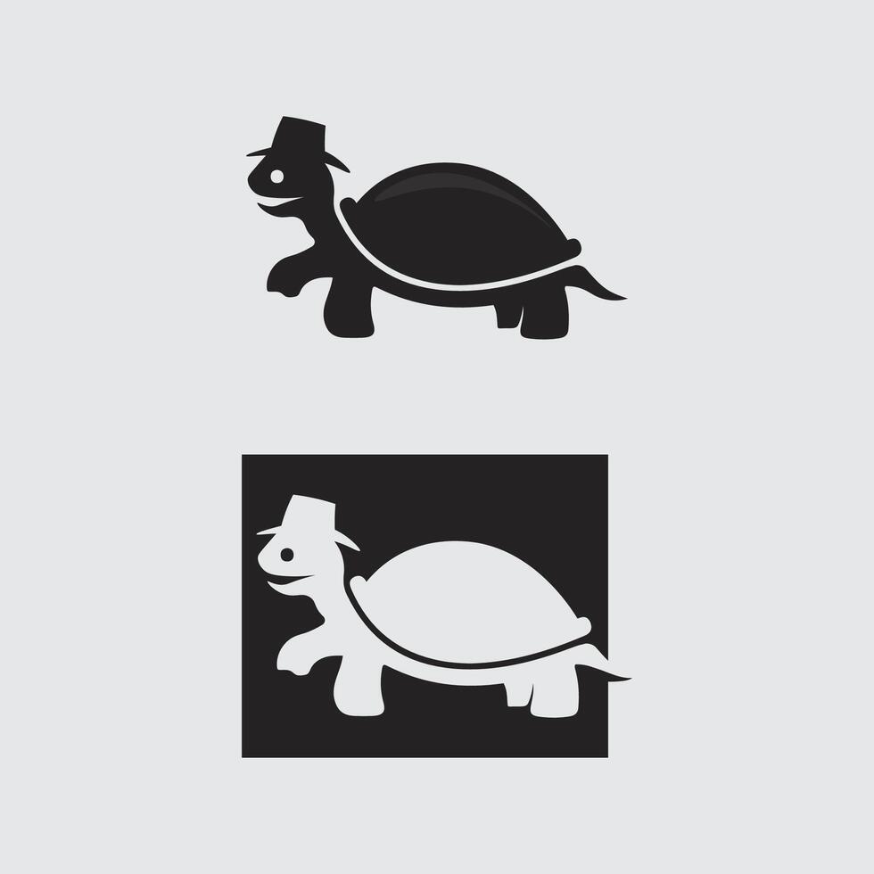 schildpad dier cartoon icoon vector