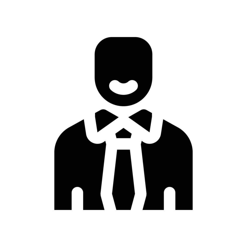 werknemer icoon. glyph icoon voor uw website, mobiel, presentatie, en logo ontwerp. vector