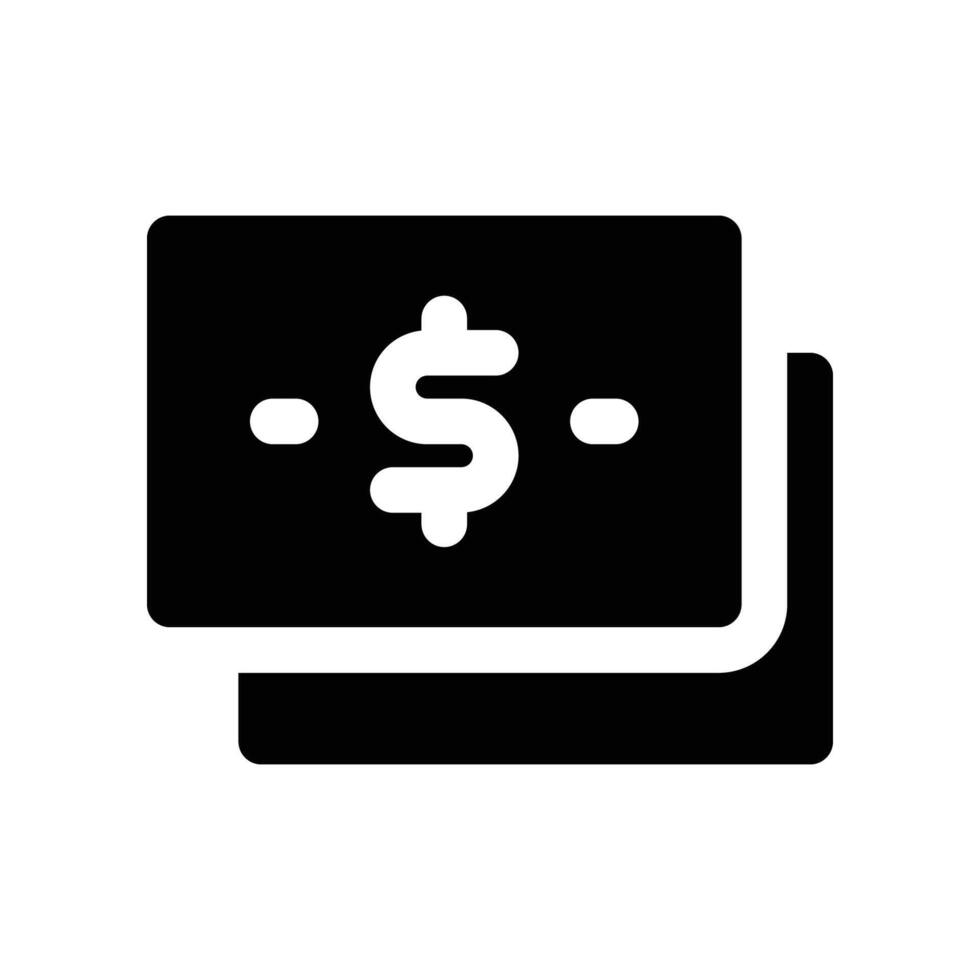 geld icoon. glyph icoon voor uw website, mobiel, presentatie, en logo ontwerp. vector