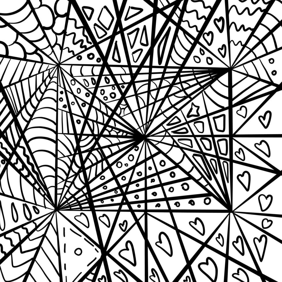 monochroom tekening beeltenis spin webben vector