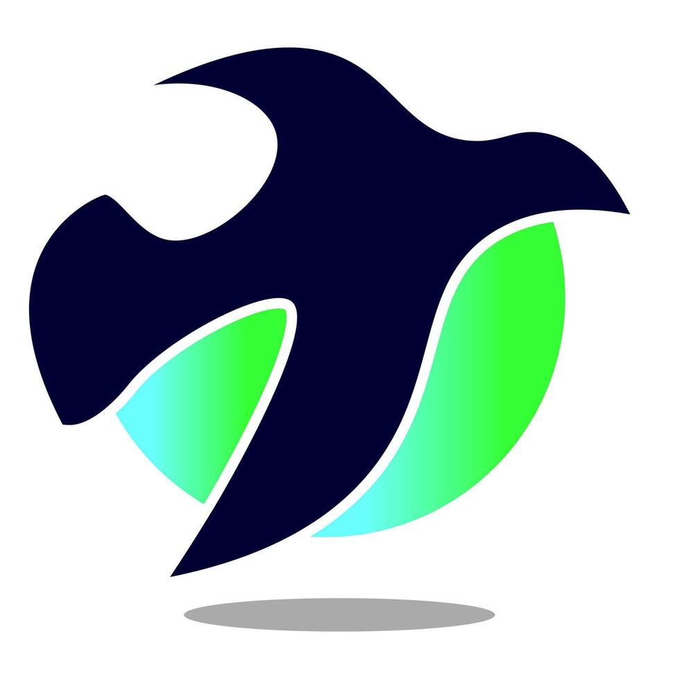 vogel logo ontwerp. logotype vogel Aan cirkel kunst. vector