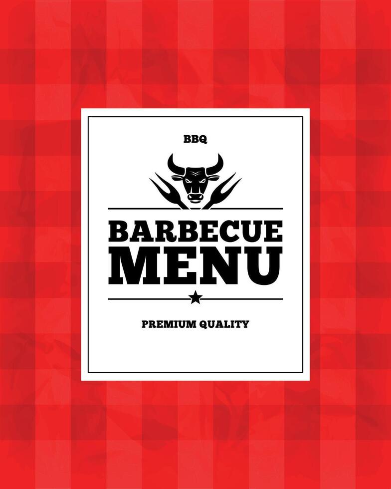 barbecue menu. premie kwaliteit. retro menu achtergrond vector