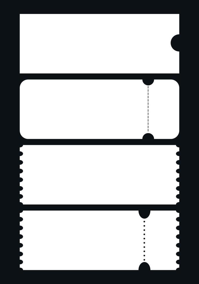 kortingsbonnen in 3d stijl. blanco coupon het formulier. ticket het formulier. korting coupon. tegoedbon vector