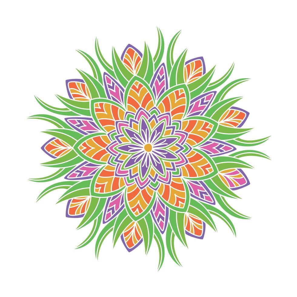 bloemenmandala. vintage decoratieve elementen. oosters patroon vector