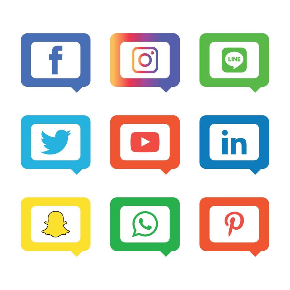 sociale media plat pictogrammen technologie, netwerk. achtergrond groep smiley face verkoop. delen, zoals, vectorillustratie twitter, youtube, whatsapp, snapchat, facebook, instagram, tiktok, tok vector