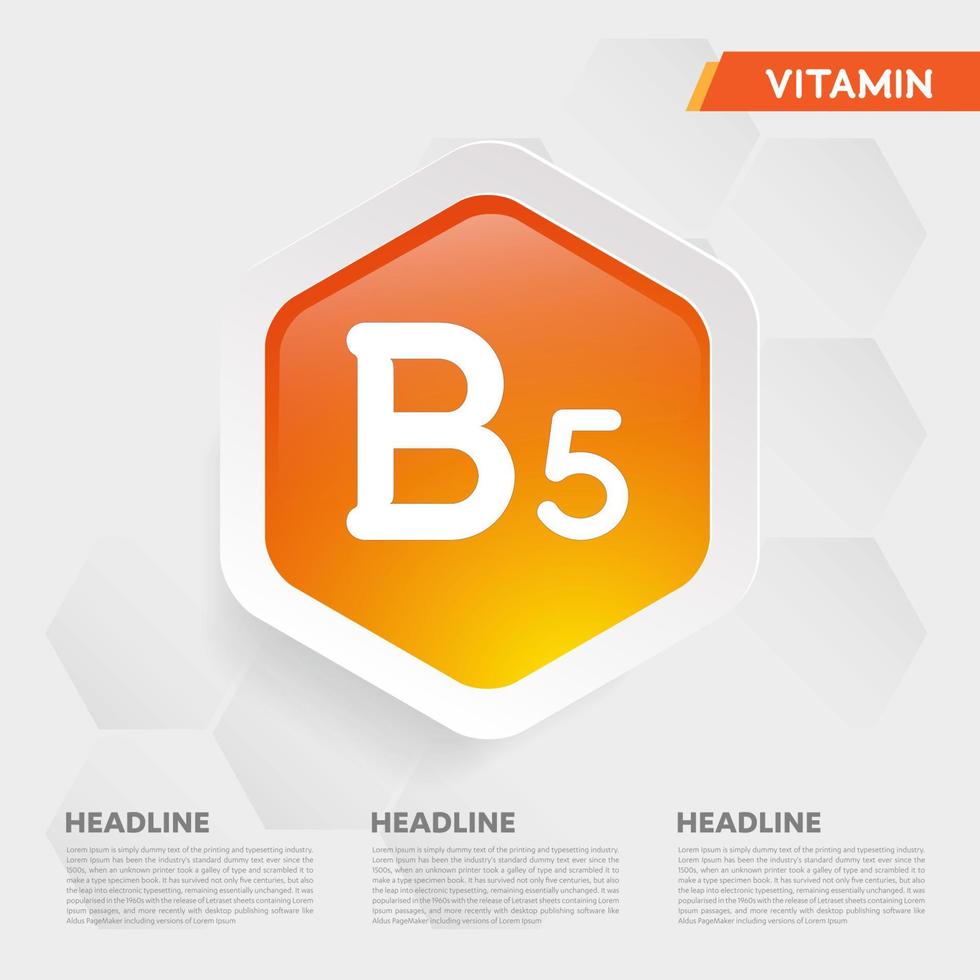 vitamine b5 icon drop collectie set, cholecalciferol. gouden druppel vitamine complex druppel. medisch voor heide vectorillustratie vector