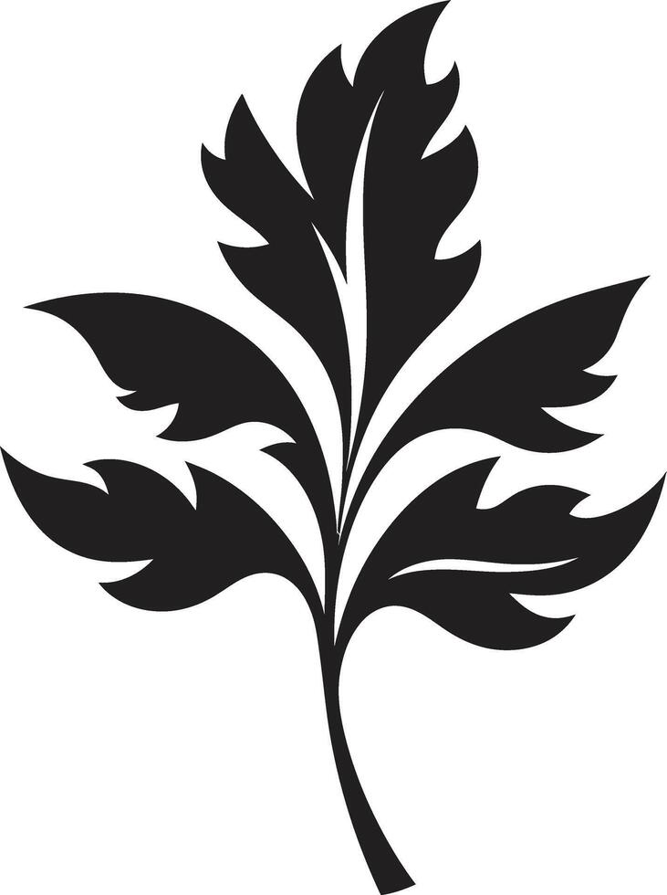 fluisterde harmonie aftekenen blad etherisch luifel met blad silhouet vector