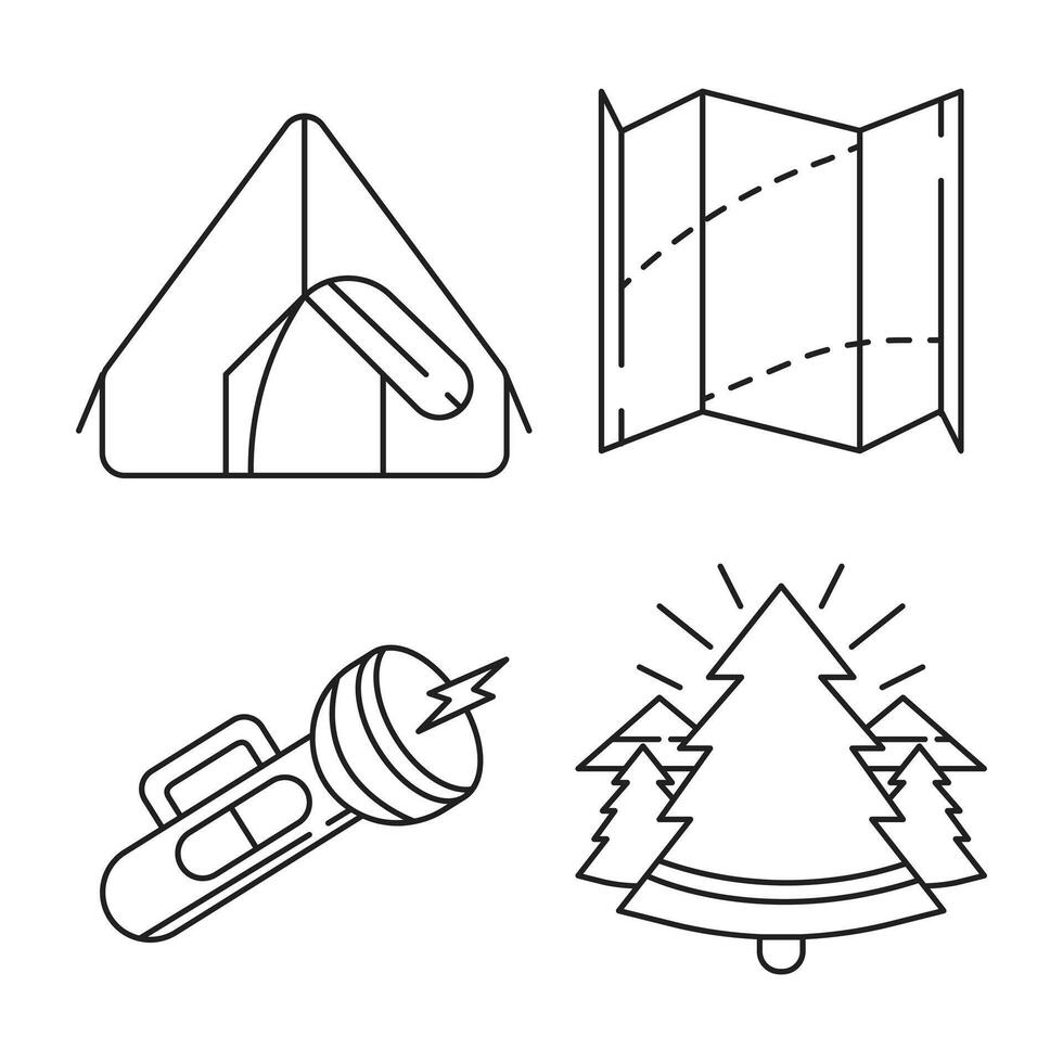 camping element illustratie vector