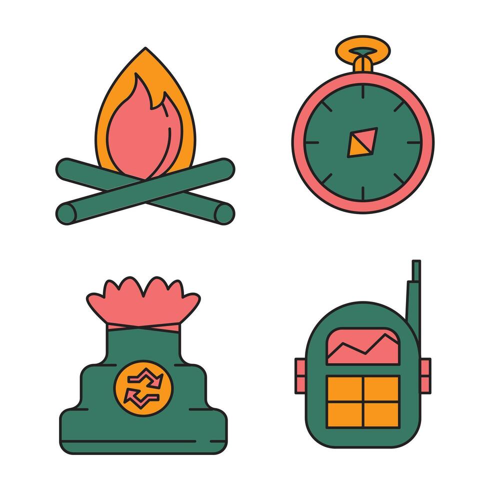 camping element illustratie vector