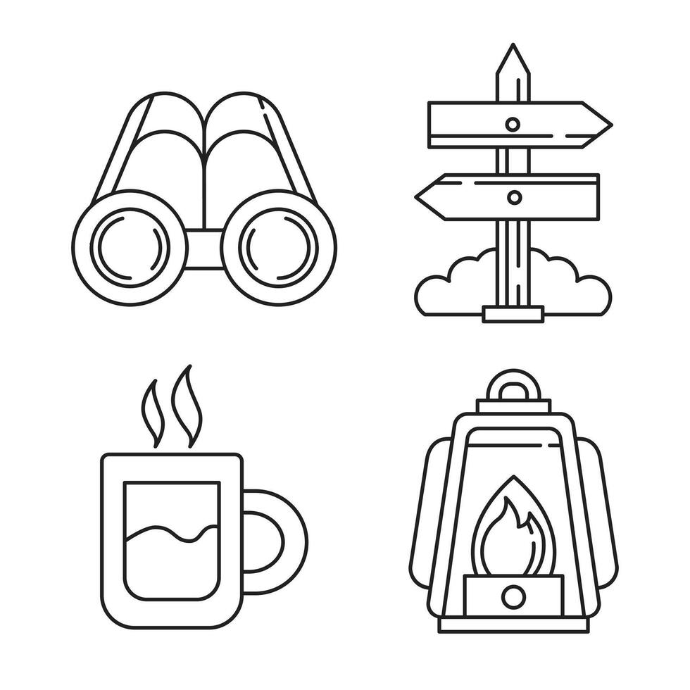 camping element illustratie vector