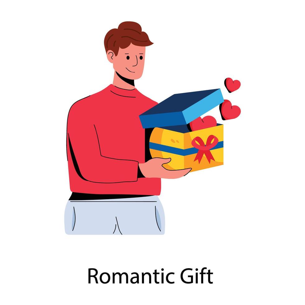 modieus romantisch geschenk vector