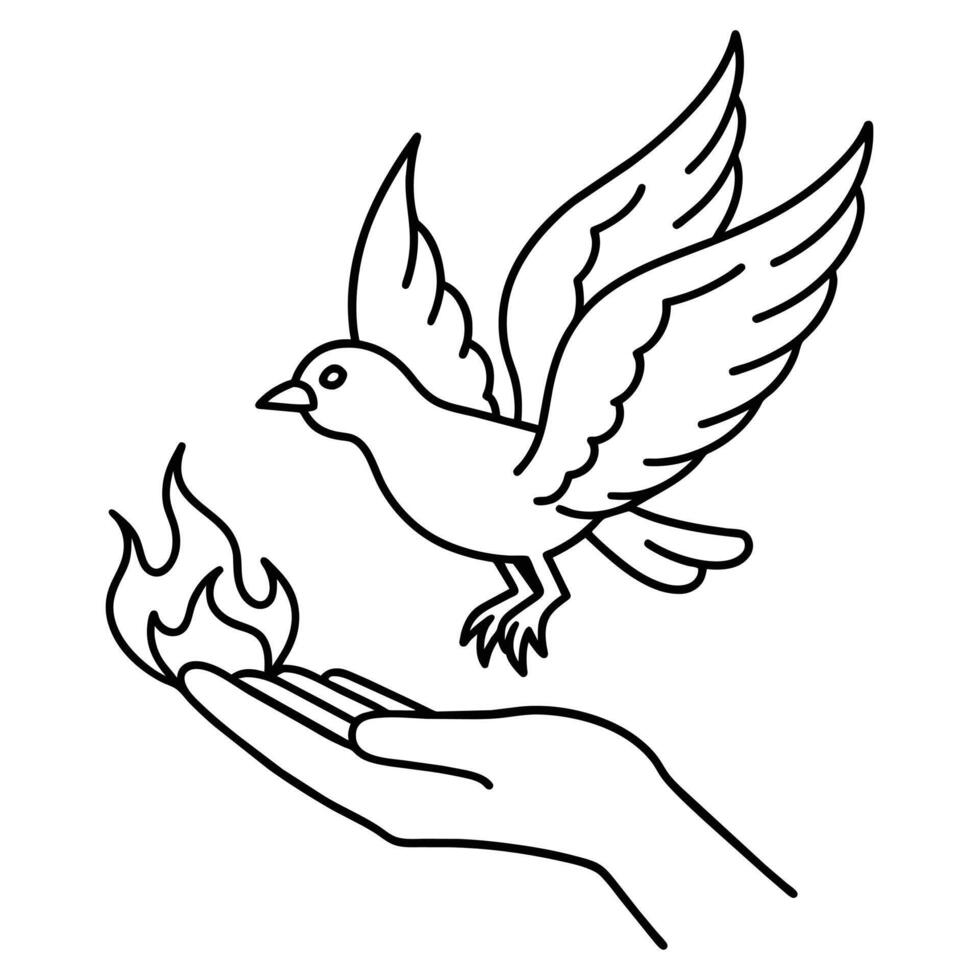 vrede symbool, duif icoon sjabloon vector