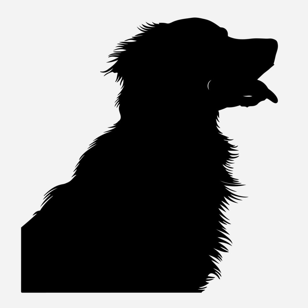 Super goed silhouetten van hond wit achtergrond vector