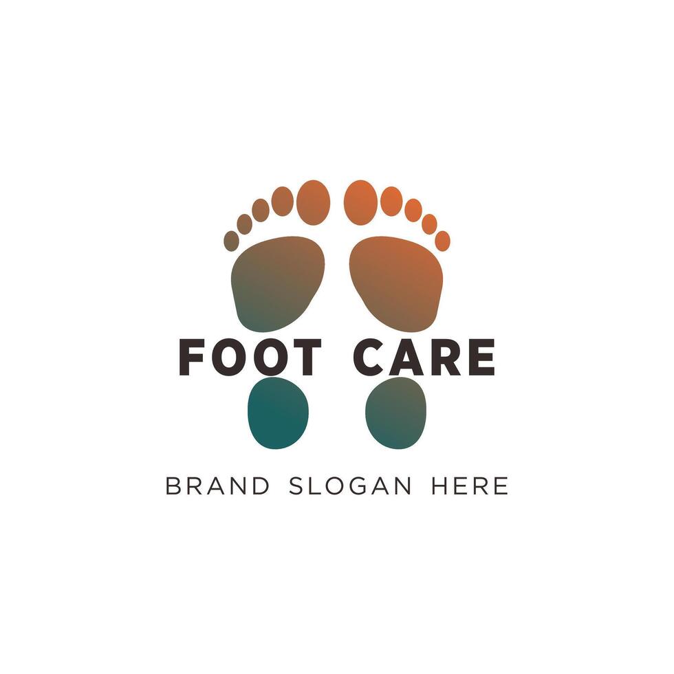voet zorg podiatri logo met gemakkelijk ontwerp premie ontwerp vector