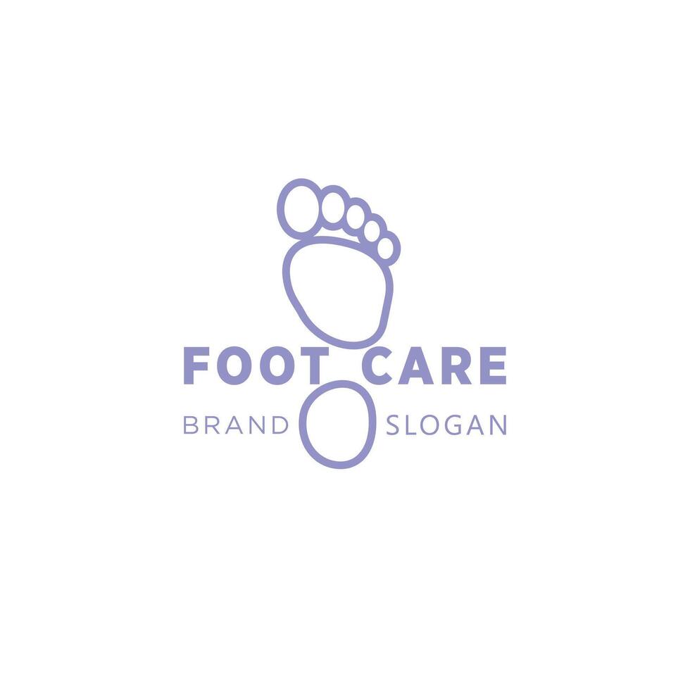 voet zorg podologie logo met gemakkelijk ontwerp premie kwaliteit vector