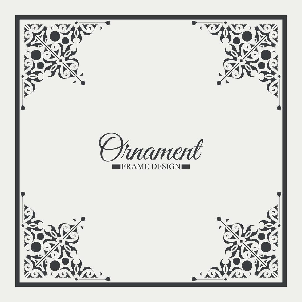 elegante decoratieve frame ontwerp achtergrond vector