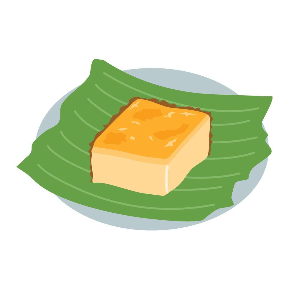 pinoy voedsel of toetje Filippijnen bibingka vector