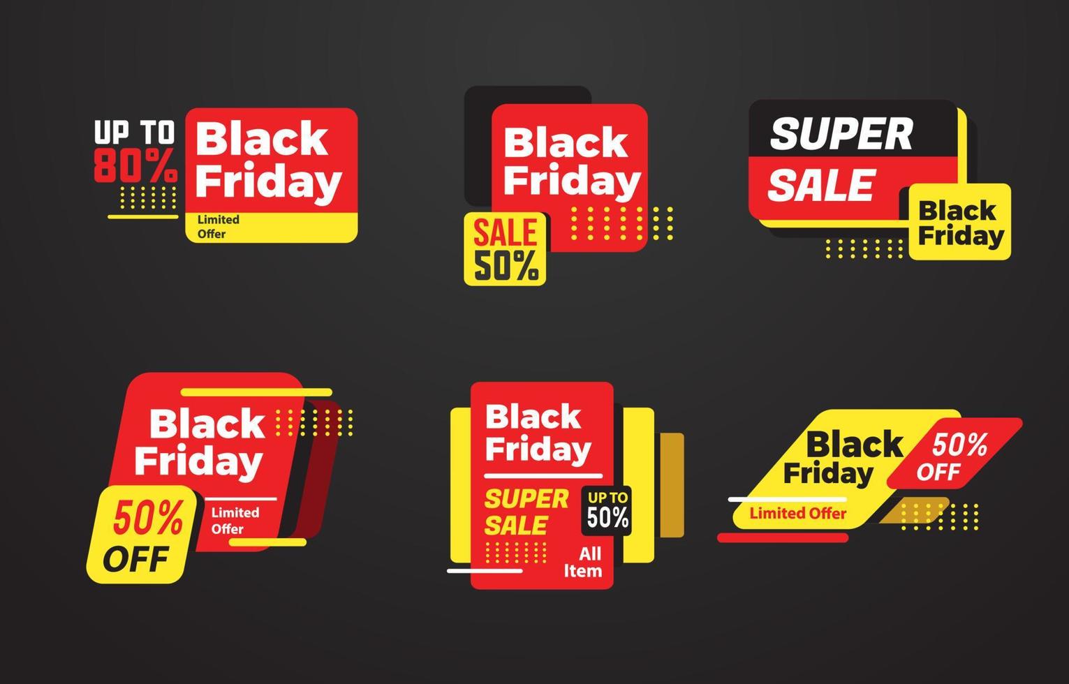 Black Friday Super Sale-promotiebadge vector