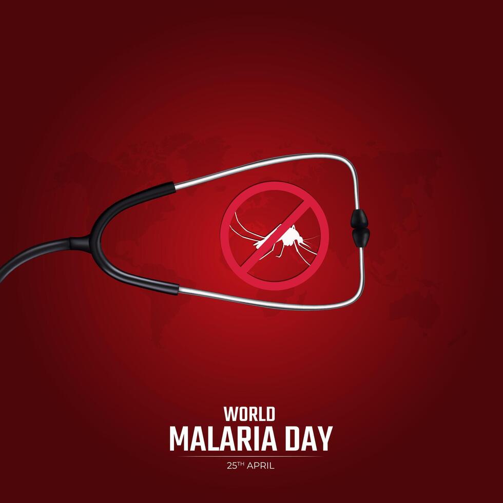 wereld malaria dag bewustzijn dag sociaal media poster ontwerp vector